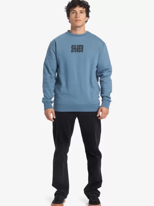 Mens Quiksilver Shirts & Polos | No Control Crew Fleece Crew Neck Sweatshirt