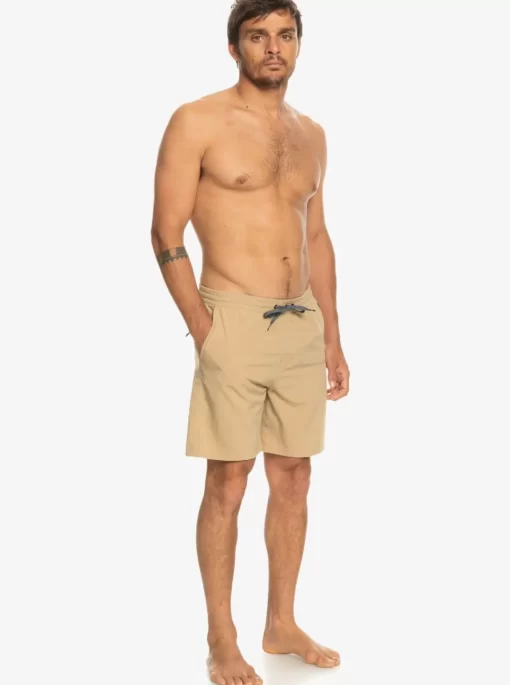 Mens Quiksilver Boardshorts | Ocean Elastic Waist 18" Amphibian Shorts