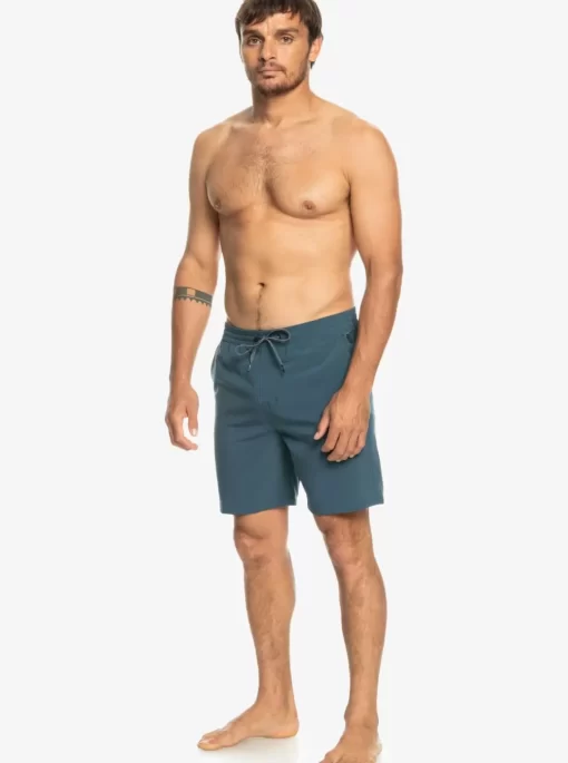 Mens Quiksilver Boardshorts | Ocean Elastic Waist 18" Amphibian Shorts