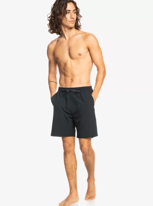 Mens Quiksilver Boardshorts | Ocean Elastic Waist 18" Amphibian Shorts