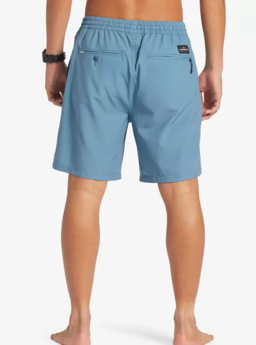 Mens Quiksilver Boardshorts | Ocean Elastic Waist 18" Amphibian Shorts