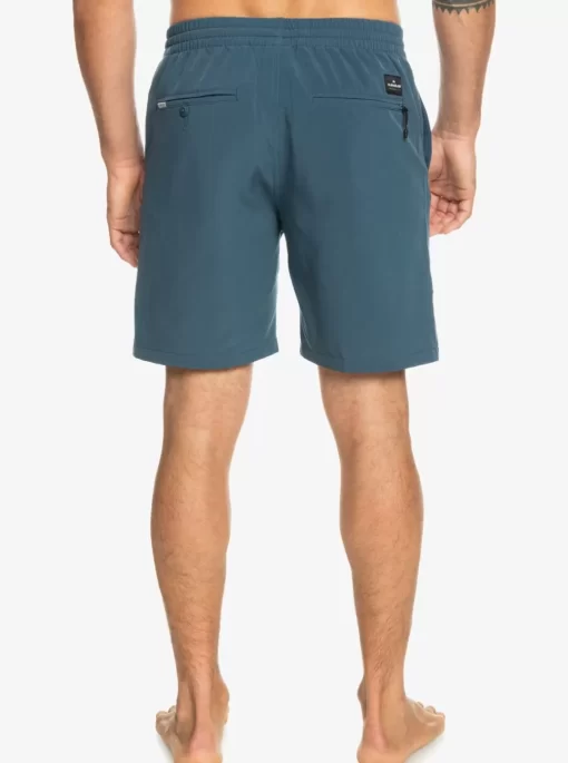 Mens Quiksilver Boardshorts | Ocean Elastic Waist 18" Amphibian Shorts