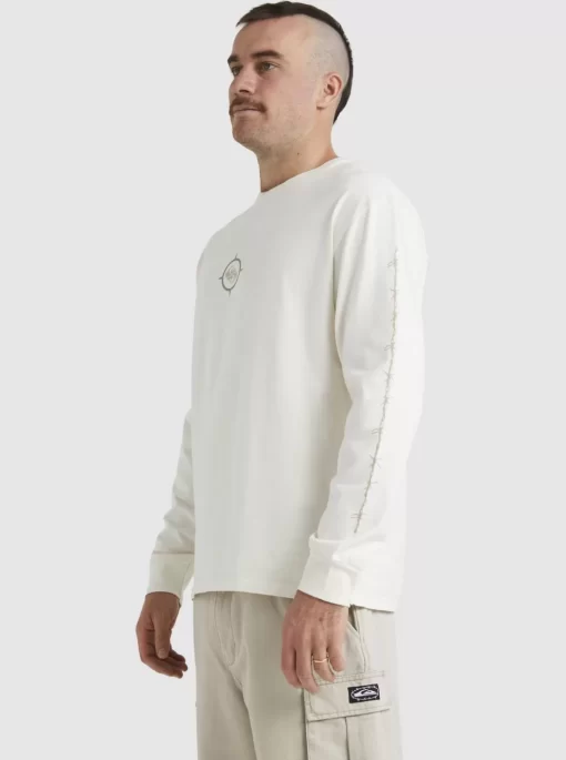 Mens Quiksilver Tees | Off Grid Long Sleeve T-Shirt