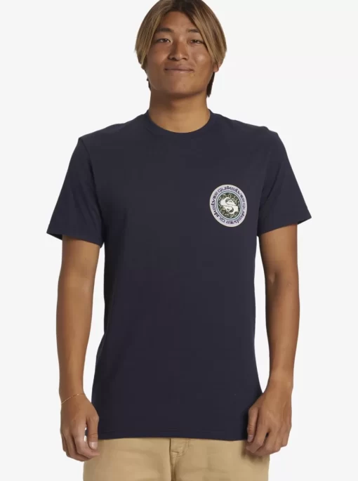 Mens Quiksilver Tees | Omni Circle T-Shirt