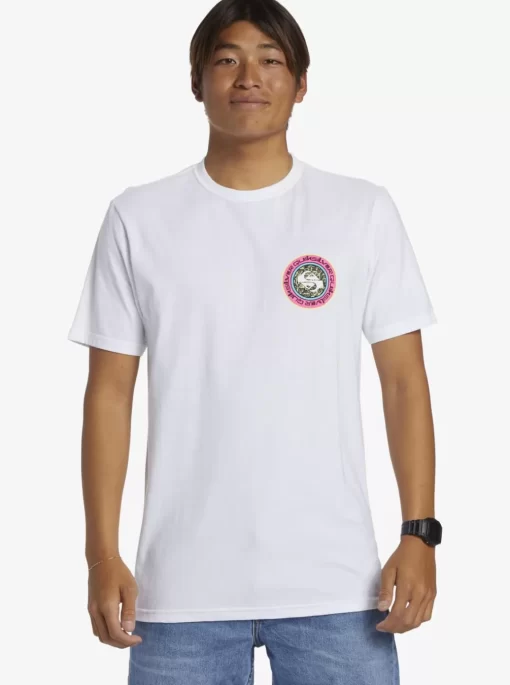 Mens Quiksilver Tees | Omni Circle T-Shirt