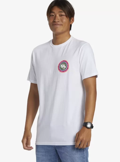 Mens Quiksilver Tees | Omni Circle T-Shirt