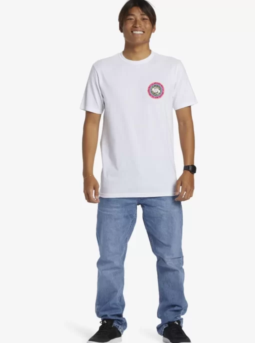 Mens Quiksilver Tees | Omni Circle T-Shirt