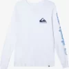 Mens Quiksilver Tees | Omni Logo Long Sleeve T-Shirt