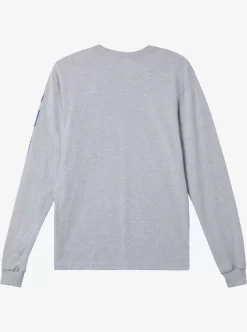 Mens Quiksilver Tees | Omni Logo Long Sleeve T-Shirt