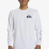 Mens Quiksilver Tees | Omni Logo Long Sleeve T-Shirt