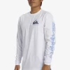 Mens Quiksilver Tees | Omni Logo Long Sleeve T-Shirt