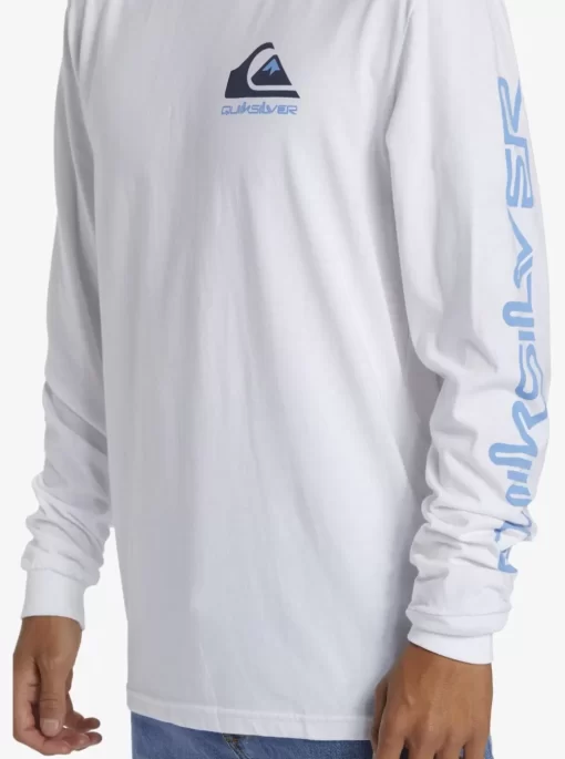 Mens Quiksilver Tees | Omni Logo Long Sleeve T-Shirt