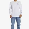 Mens Quiksilver Tees | Omni Logo Long Sleeve T-Shirt