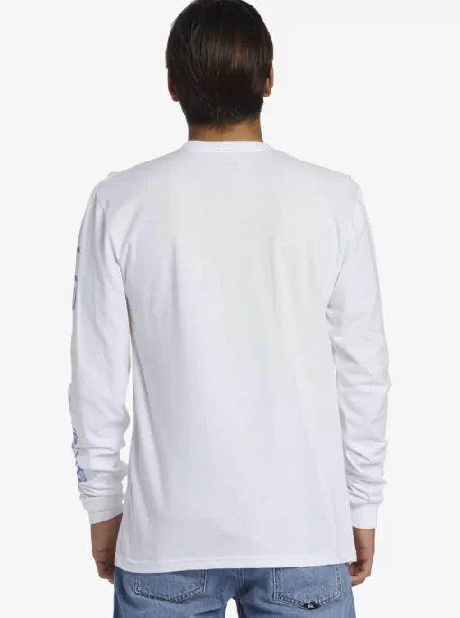 Mens Quiksilver Tees | Omni Logo Long Sleeve T-Shirt