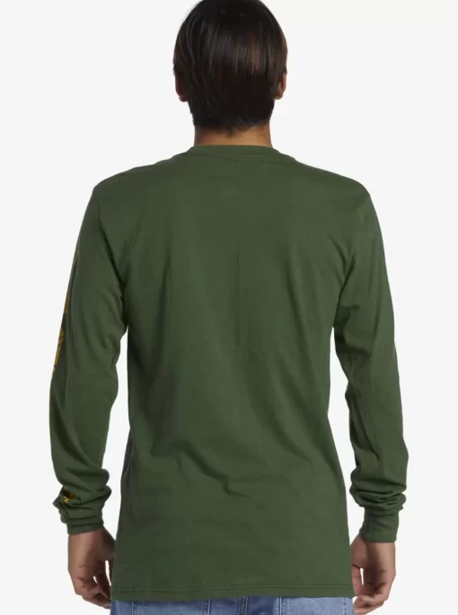 Mens Quiksilver Tees | Omni Logo Long Sleeve T-Shirt