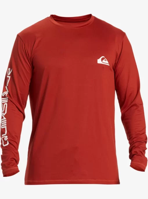 Mens Quiksilver Rashguards | Omni Session Long Sleeve Upf 50 Surf T-Shirt