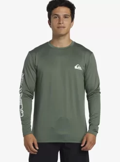 Mens Quiksilver Rashguards | Omni Session Long Sleeve Upf 50 Surf T-Shirt