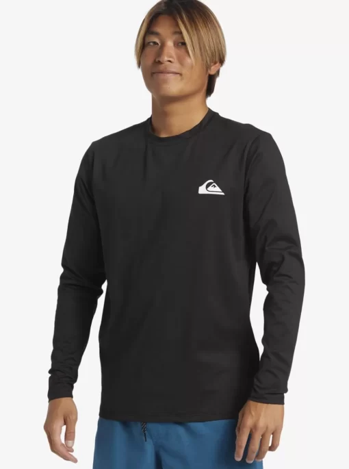 Mens Quiksilver Rashguards | Omni Session Long Sleeve Upf 50 Surf T-Shirt