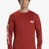 Mens Quiksilver Rashguards | Omni Session Long Sleeve Upf 50 Surf T-Shirt