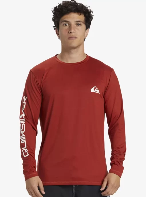 Mens Quiksilver Rashguards | Omni Session Long Sleeve Upf 50 Surf T-Shirt