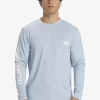 Mens Quiksilver Rashguards | Omni Session Long Sleeve Upf 50 Surf T-Shirt