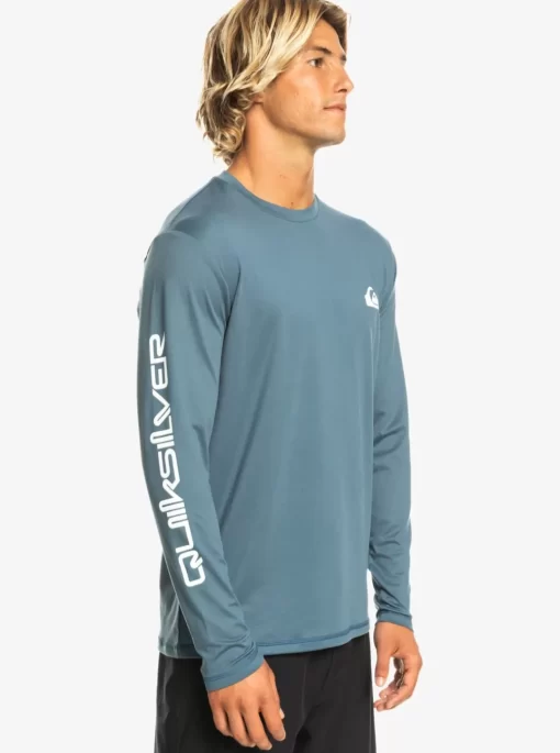 Mens Quiksilver Rashguards | Omni Session Long Sleeve Upf 50 Surf T-Shirt