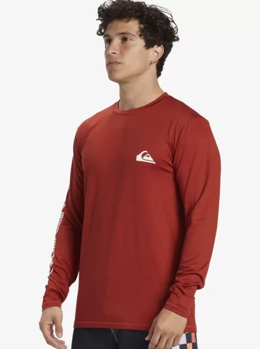 Mens Quiksilver Rashguards | Omni Session Long Sleeve Upf 50 Surf T-Shirt