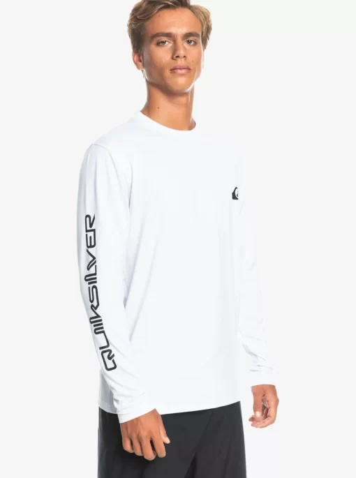 Mens Quiksilver Rashguards | Omni Session Long Sleeve Upf 50 Surf T-Shirt