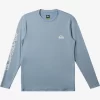 Mens Quiksilver Rashguards | Omni Session Long Sleeve Upf 50 Surf T-Shirt