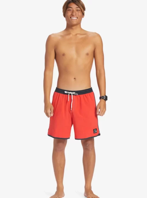 Mens Quiksilver Elastic Waist | Original Scallop 17" Volleys