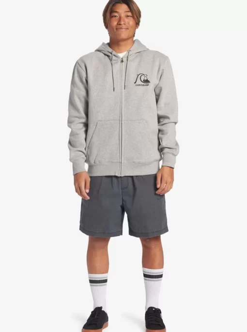 Mens Quiksilver Shirts & Polos | Original Zip-Up Sweatshirt