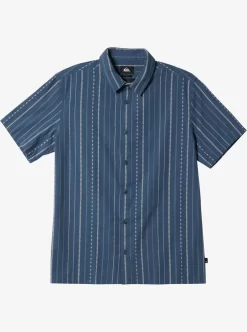 Mens Quiksilver Shirts & Polos | Pacific Stripe Short Sleeve Woven Shirt