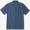 Mens Quiksilver Shirts & Polos | Pacific Stripe Short Sleeve Woven Shirt