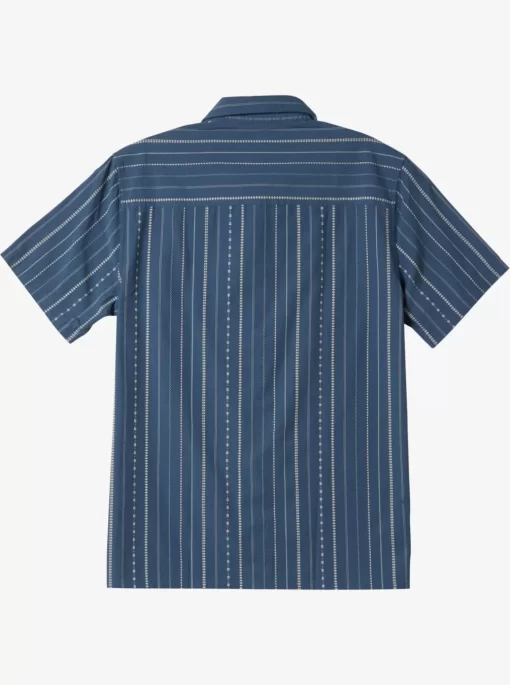 Mens Quiksilver Shirts & Polos | Pacific Stripe Short Sleeve Woven Shirt