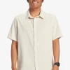 Mens Quiksilver Shirts & Polos | Pacific Stripe Short Sleeve Woven Shirt