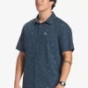 Mens Quiksilver Shirts & Polos | Pacific Stripe Short Sleeve Woven Shirt