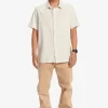 Mens Quiksilver Shirts & Polos | Pacific Stripe Short Sleeve Woven Shirt