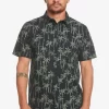 Mens Quiksilver Shirts & Polos | Painted Palm Short Sleeve Shirt