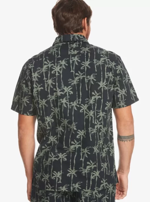 Mens Quiksilver Shirts & Polos | Painted Palm Short Sleeve Shirt