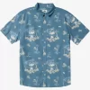 Mens Quiksilver Shirts & Polos | Palm Spritz Short Sleeve Woven Shirt