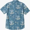 Mens Quiksilver Shirts & Polos | Palm Spritz Short Sleeve Woven Shirt