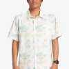 Mens Quiksilver Shirts & Polos | Palm Spritz Short Sleeve Woven Shirt