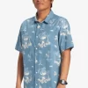 Mens Quiksilver Shirts & Polos | Palm Spritz Short Sleeve Woven Shirt