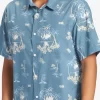 Mens Quiksilver Shirts & Polos | Palm Spritz Short Sleeve Woven Shirt