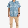 Mens Quiksilver Shirts & Polos | Palm Spritz Short Sleeve Woven Shirt