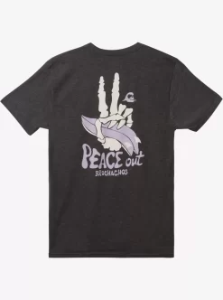 Mens Quiksilver Tees | Peace Out T-Shirt