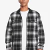 Mens Quiksilver Shirts & Polos | Quarrywood Flannel Long Sleeve Overshirt