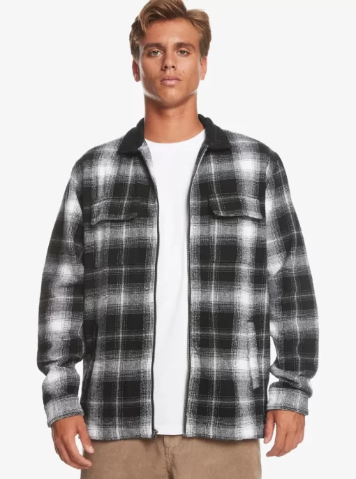 Mens Quiksilver Shirts & Polos | Quarrywood Flannel Long Sleeve Overshirt