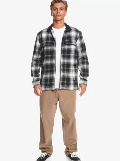 Mens Quiksilver Shirts & Polos | Quarrywood Flannel Long Sleeve Overshirt