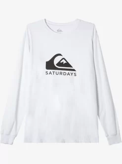 Mens Quiksilver Tees | X Saturdays Nyc Graphic Long Sleeve T-Shirt